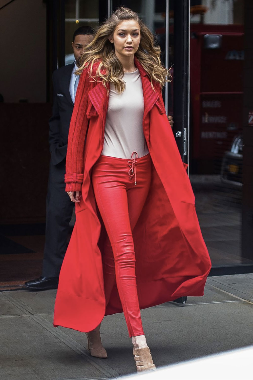 gigi hadid red dress