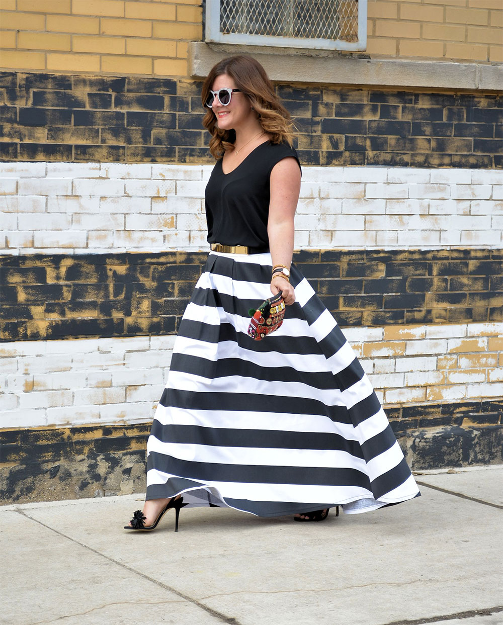 shabby skirt stripes