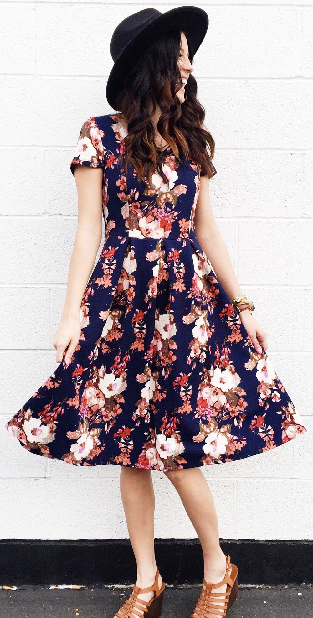 floral tea dress