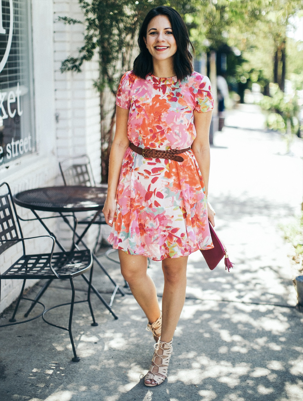 floral dress outfit