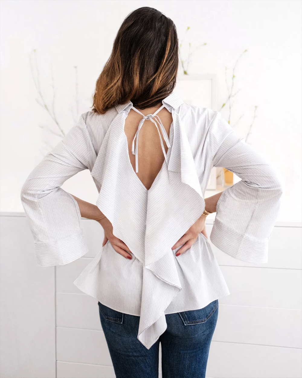 open back shirt