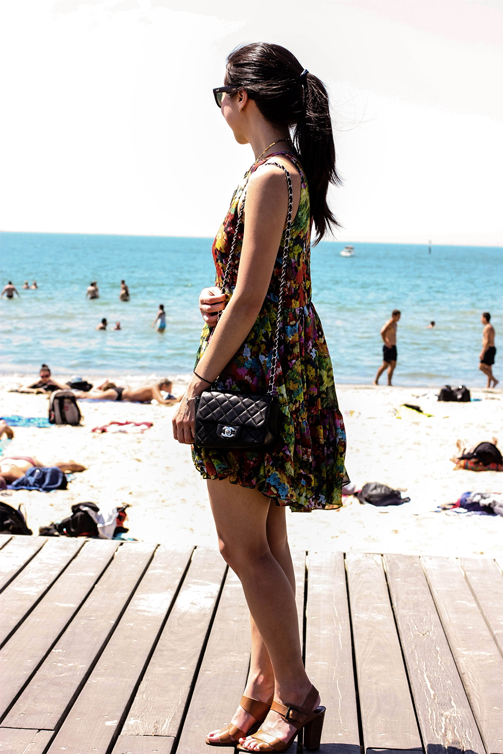 floral dress outfit