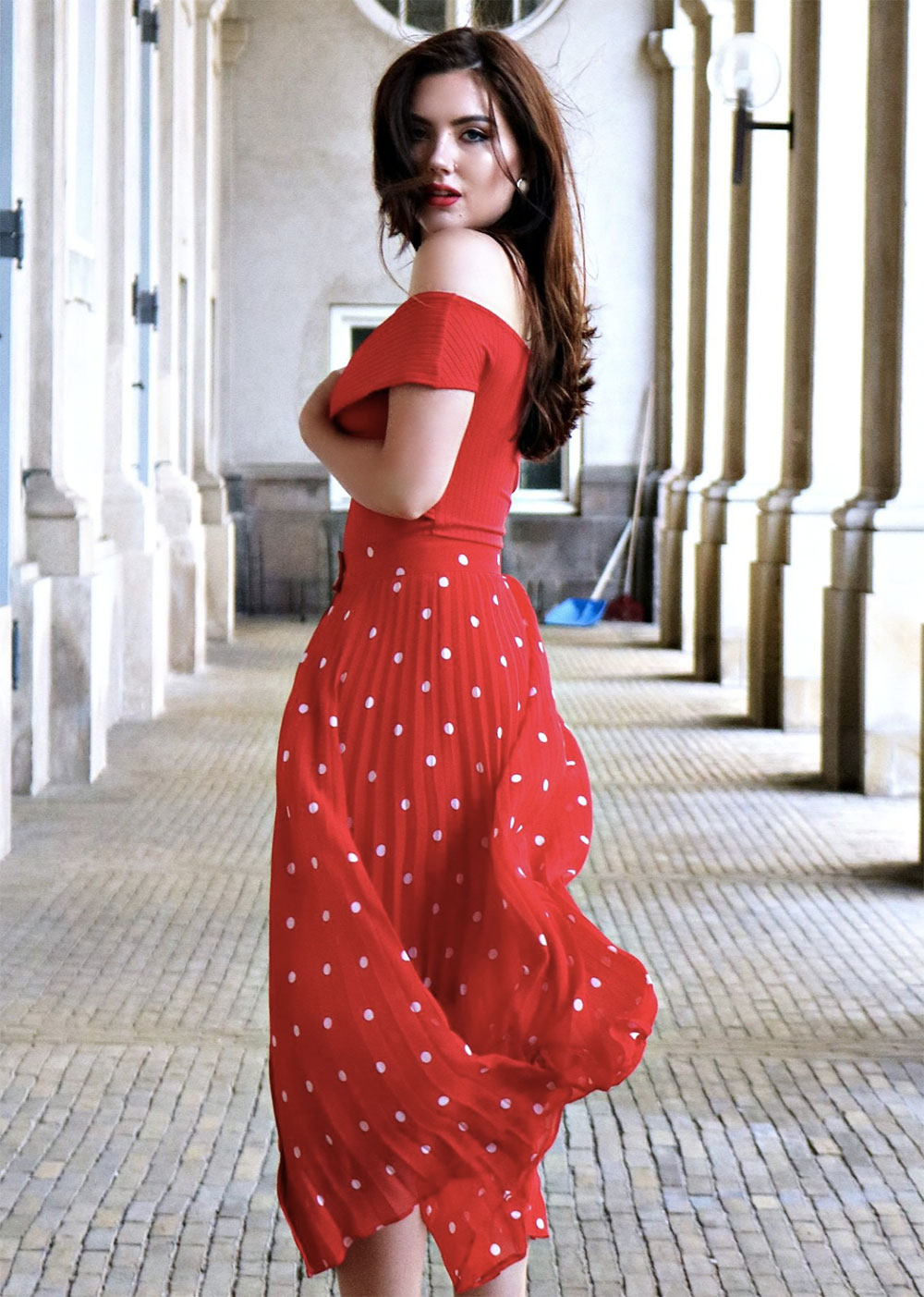 polka dot dress