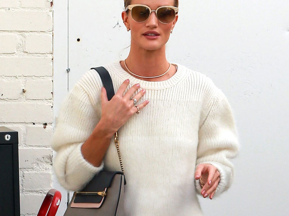 rosie huntington spring outfit ideas