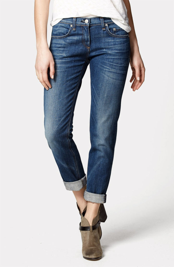 cropped fitted jeans