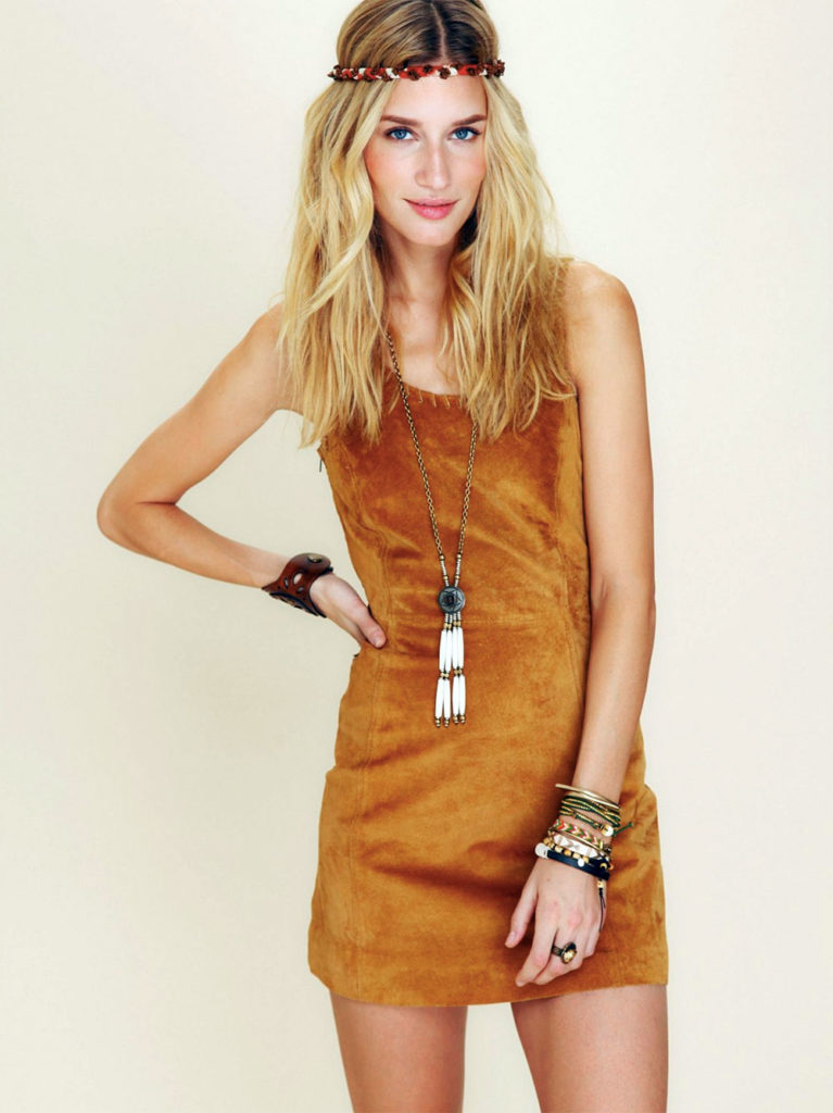 suede mini dress