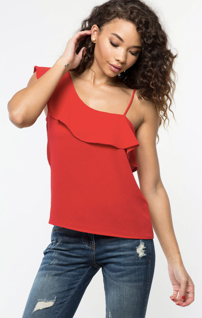 one shoulder top