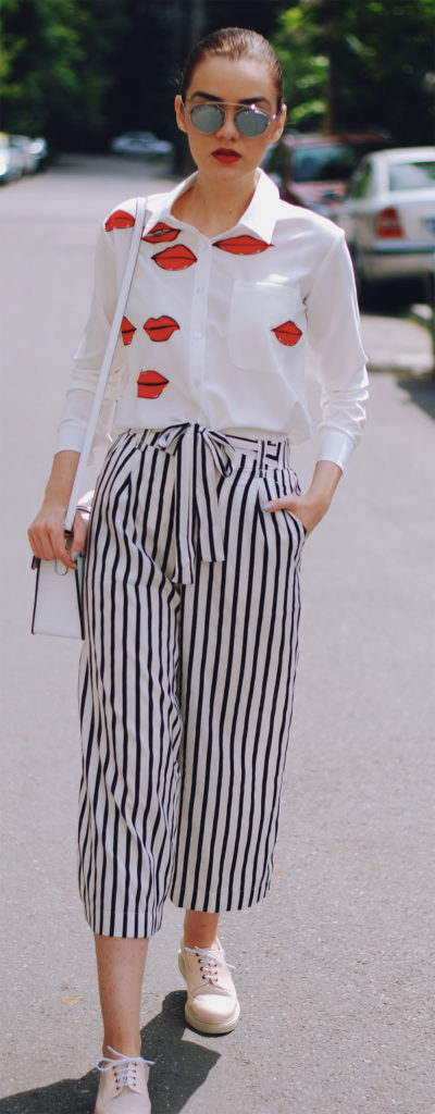 striped trousers