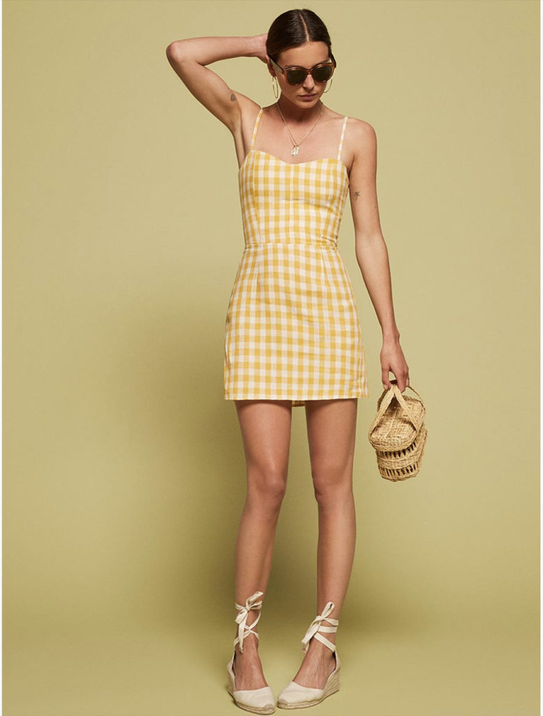 gingham audrey dress