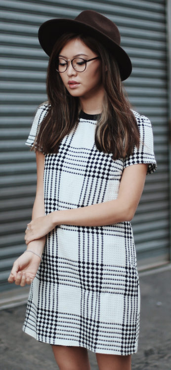 checkered dress