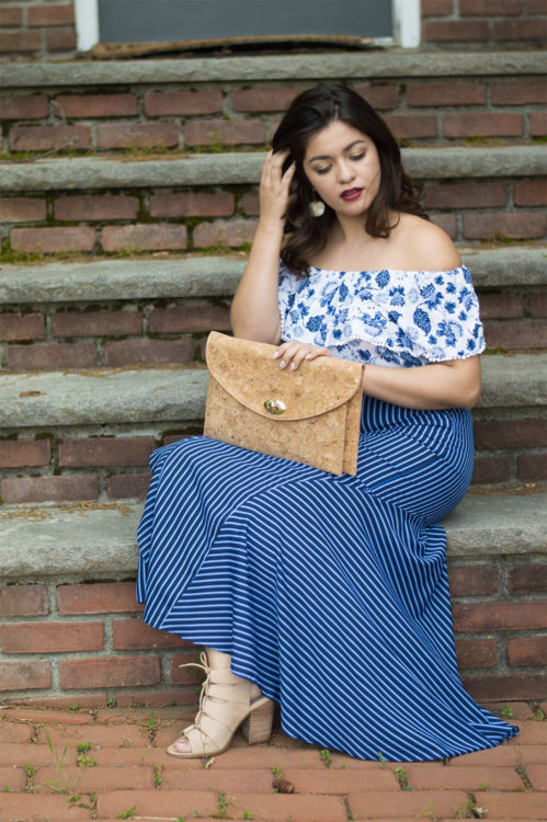 striped skirt