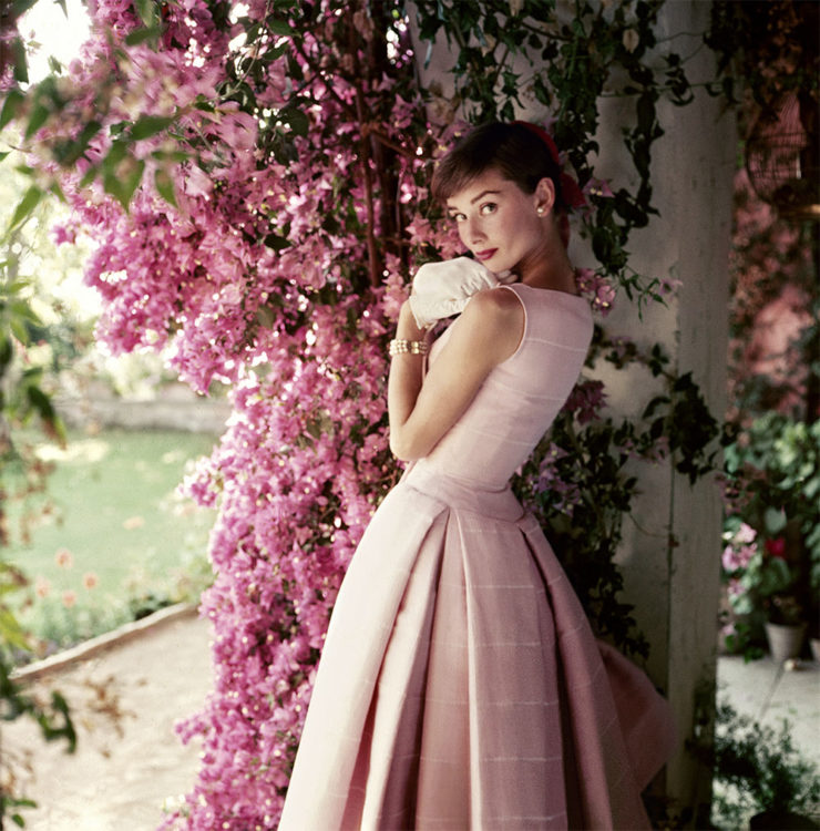 Audrey Hepburn pink clothing