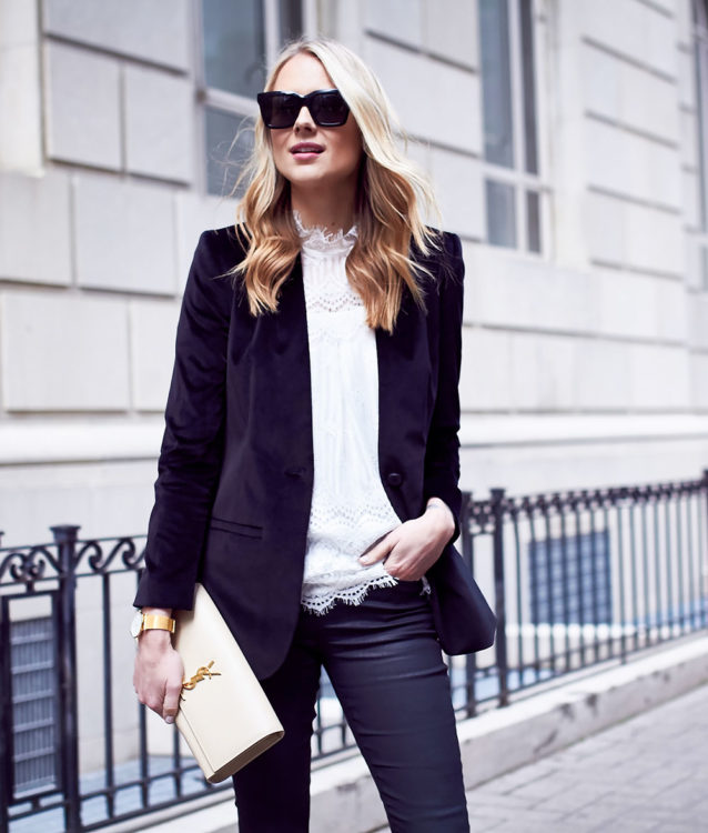 black velvet blazer