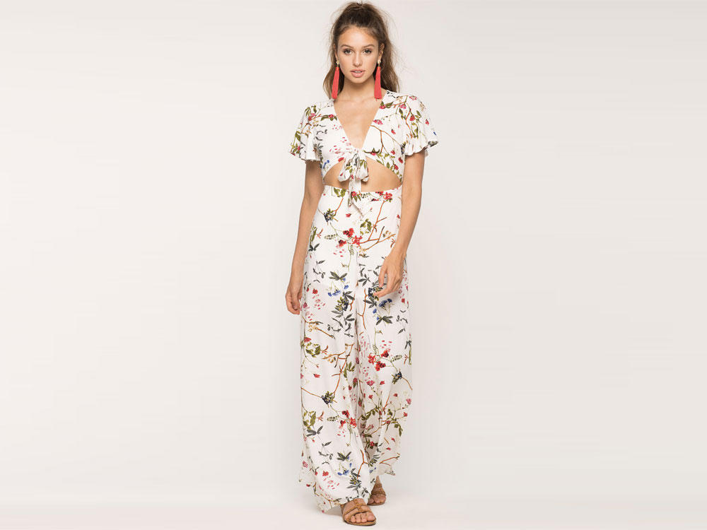 floral jumpsuit outfit