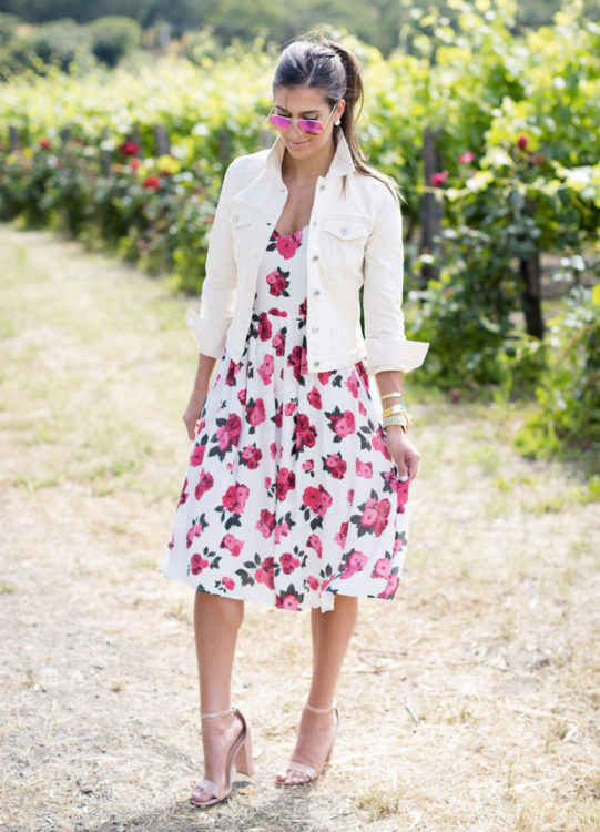 floral midi dress