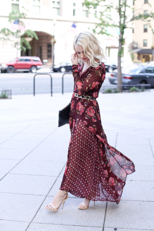 flower maxi dress