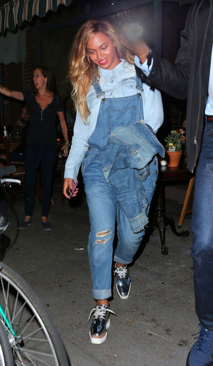 Beyonce With Denim Jumpsuit