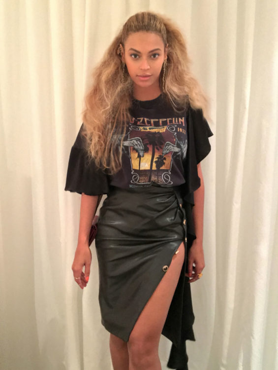 Beyonce Slit Skirt Outfits