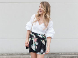 floral short outfit