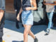 Kendall Jenner Denim Skirt