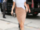 Kendall Jenner Slit Skirt