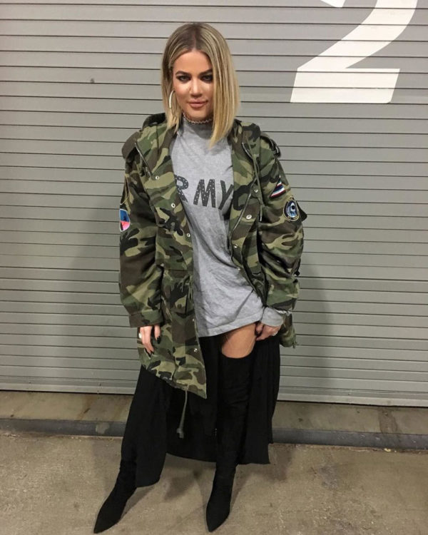 Khloe Kardashian Military Jacket