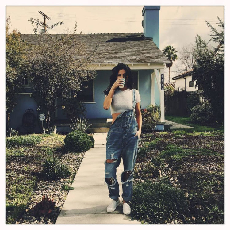 Selena Gomez Denim Jumpsuit