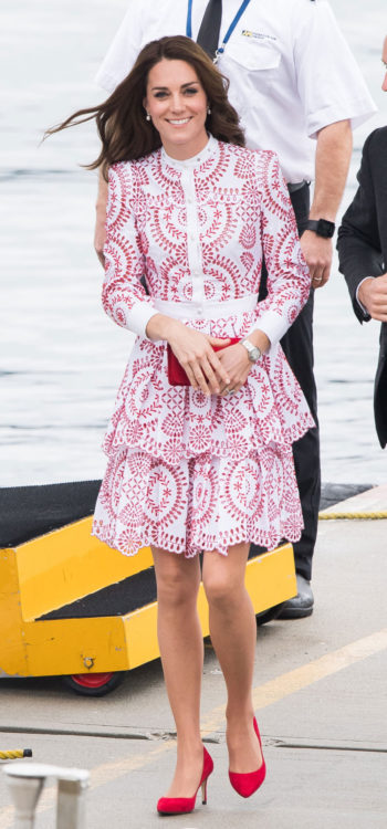 kate middleton ruffle dress outfits